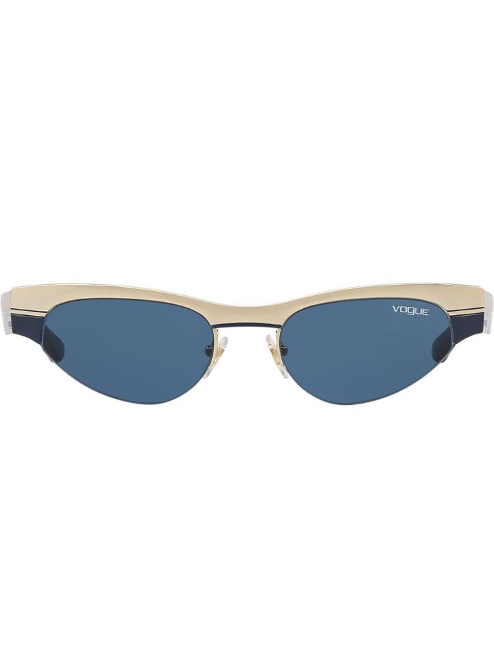 Vogue Eyewear Gigi Hadid Capsule Low Frame Sunglasses - Gold