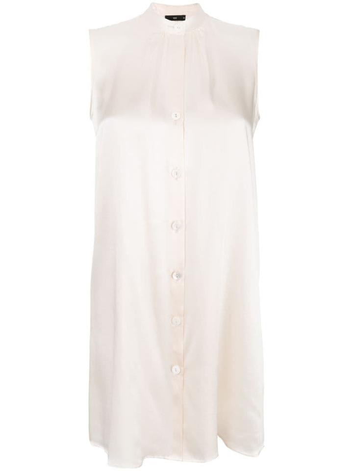 Voz Sleeveless Flared Top - Neutrals