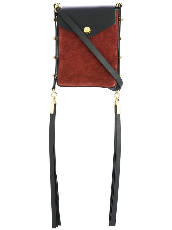 Isabel Marant - Teinsy Crossbody Bag - Women - Calf Leather/suede - One Size, Black, Calf Leather/suede