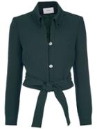 Egrey - Belted Jacket - Women - Polyester/spandex/elastane/viscose - 36, Green, Polyester/spandex/elastane/viscose