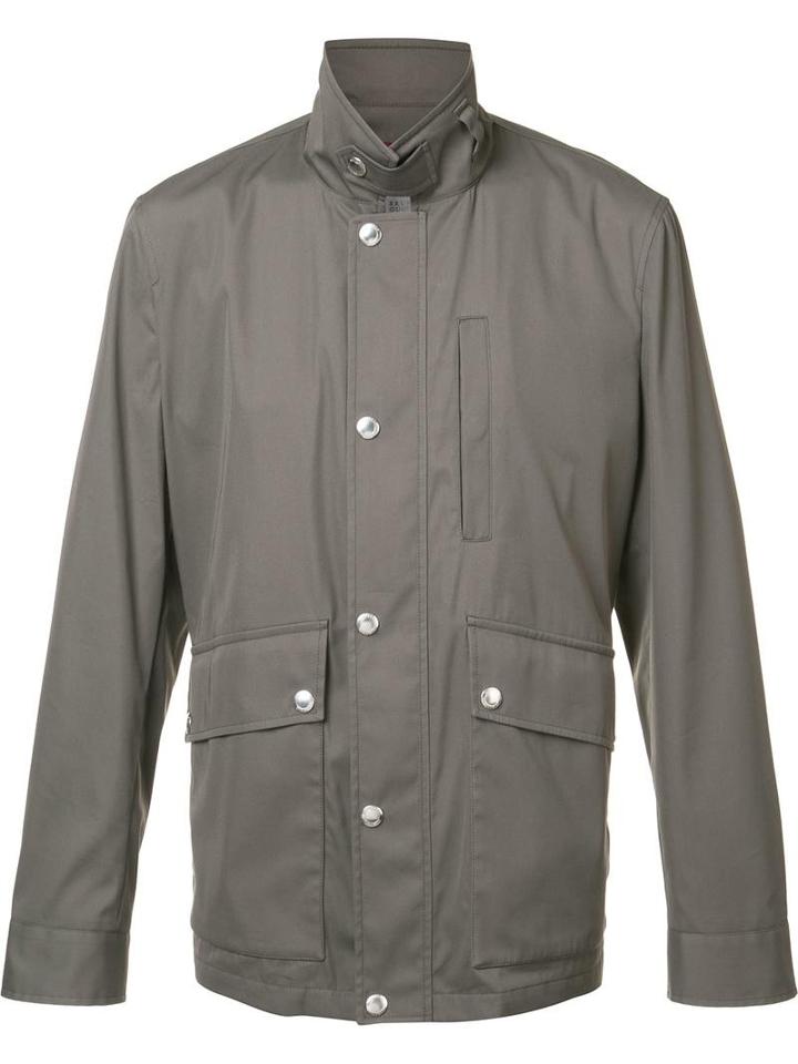 Brunello Cucinelli 'desert' Lightweight Jacket, Men's, Size: Medium, Green, Cotton/polyimide/spandex/elastane