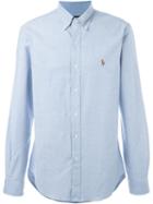 Polo Ralph Lauren Embroidered Logo Shirt, Men's, Size: Small, Blue, Cotton/spandex/elastane
