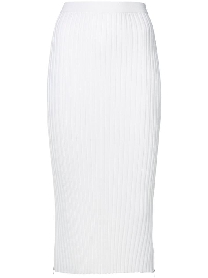 Joseph Ribbed-knit Skirt - White