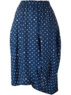 Comme Des Garçons Comme Des Garçons Polka Dot Print Midi Skirt