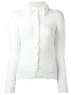 Issey Miyake Vintage Pleated Shirt, Women's, Size: Medium, White