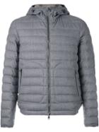 Moncler 'blanchard' Padded Jacket, Men's, Size: Xl, Grey, Feather Down/polyamide/wool