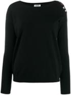 Liu Jo Crystal Embellished Jumper - Black