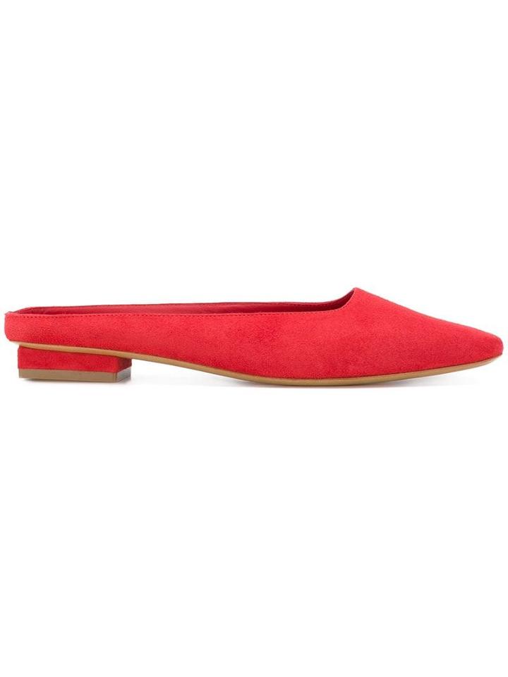 Mansur Gavriel Rectangular Slide - Red