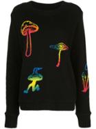The Elder Statesman Painted Magic Mushroom Cashmere Jumper - Black