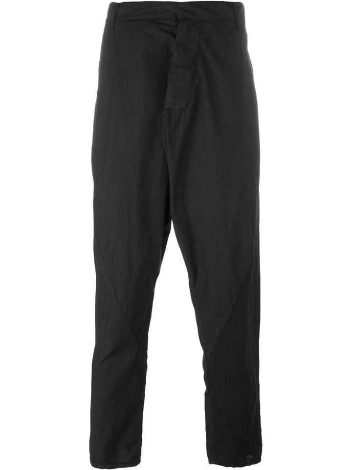 Andrea Ya Aqov Baggy Pants, Men's, Size: M, Black, Cotton/linen/flax