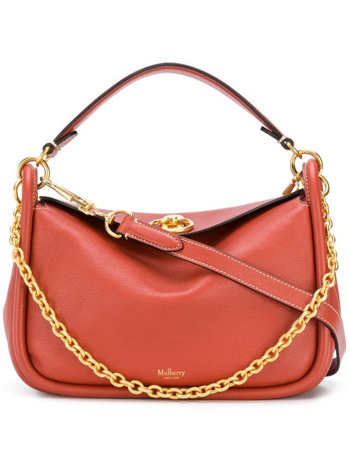 Mulberry Leighton Small Smooth Shoulder Bag - Brown