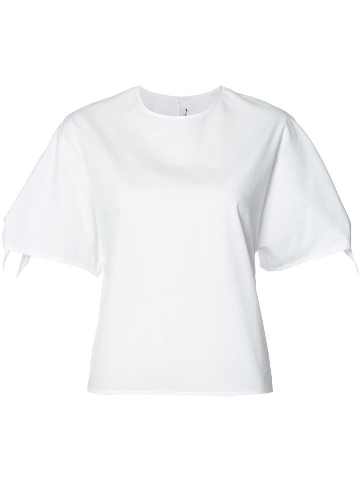 Rosetta Getty Flared Sleeve T-shirt, Women's, Size: 10, White, Cotton