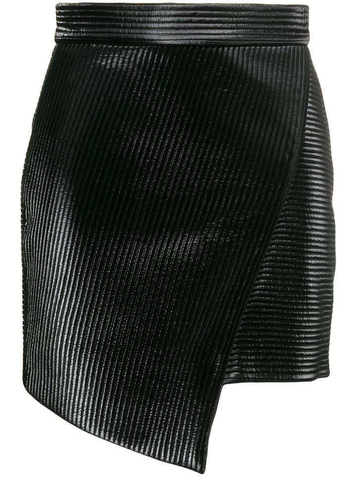 Kalmanovich - Asymmetric Mini Skirt - Women - Polyester - M, Women's, Black, Polyester