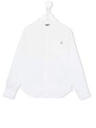 Dondup Kids Band Collar Shirt, Boy's, Size: 12 Yrs, White