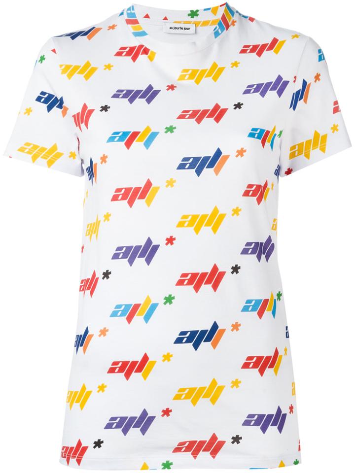 Au Jour Le Jour All Over Print T-shirt - White