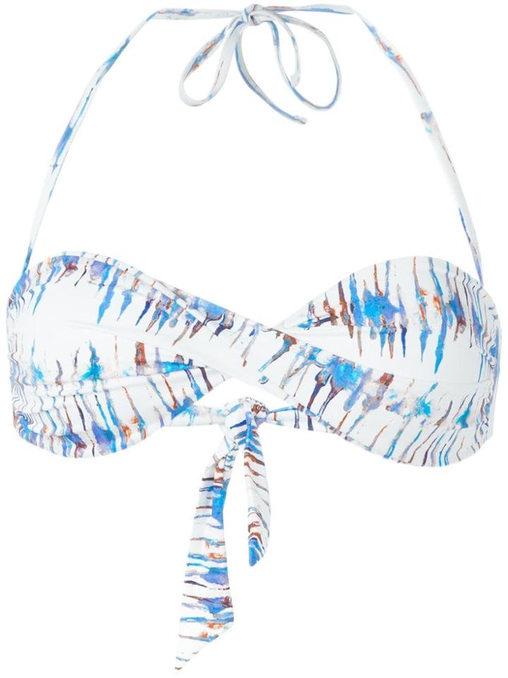 Heidi Klein 'venice Beach' Twist Bandeau Bikini Top - White