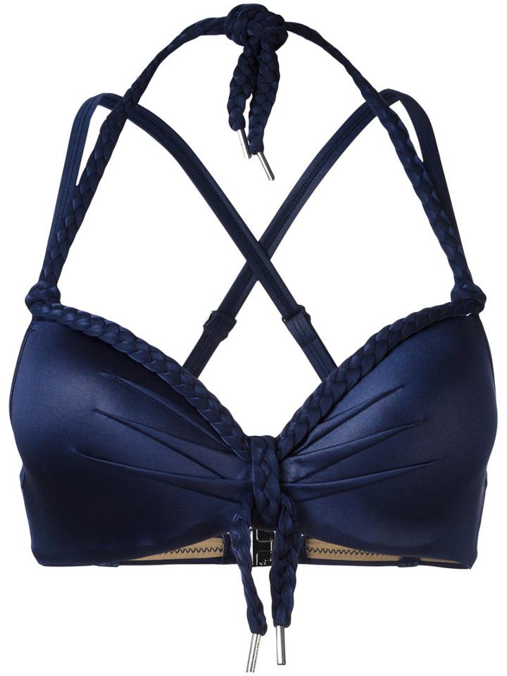 Marlies Dekkers - Holi Glamour Push Up Bikini Top - Women - Nylon/spandex/elastane - 70f, Blue, Nylon/spandex/elastane