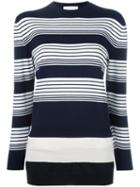 J.w.anderson Layered Striped Pullover, Women's, Size: Medium, Blue, Merino
