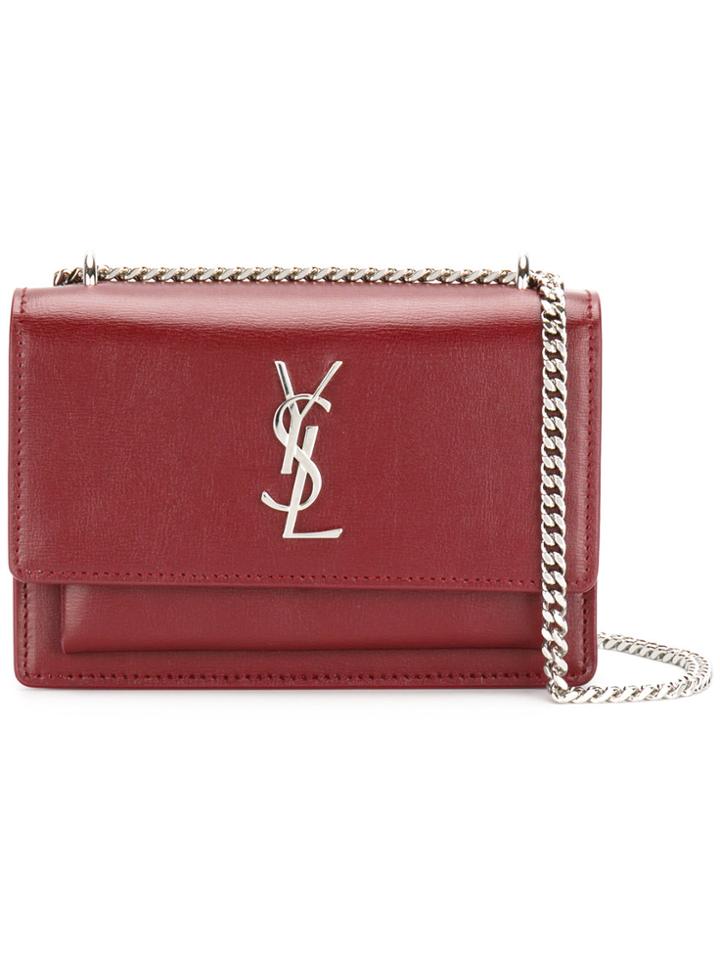 Saint Laurent Mini Sunset Bag - Red