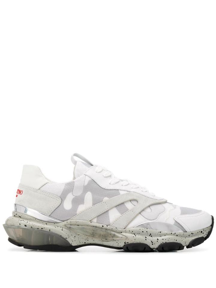 Valentino Valentino Garavani Bounce Camouflage Sneakers - White