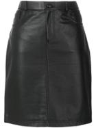 Jeremy Scott Midi Straight Skirt - Black