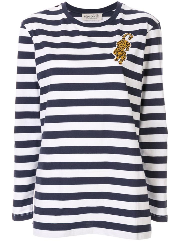 Être Cécile Striped Breton Top - Blue