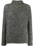 Alberta Ferretti Roll-neck Sweater - Grey