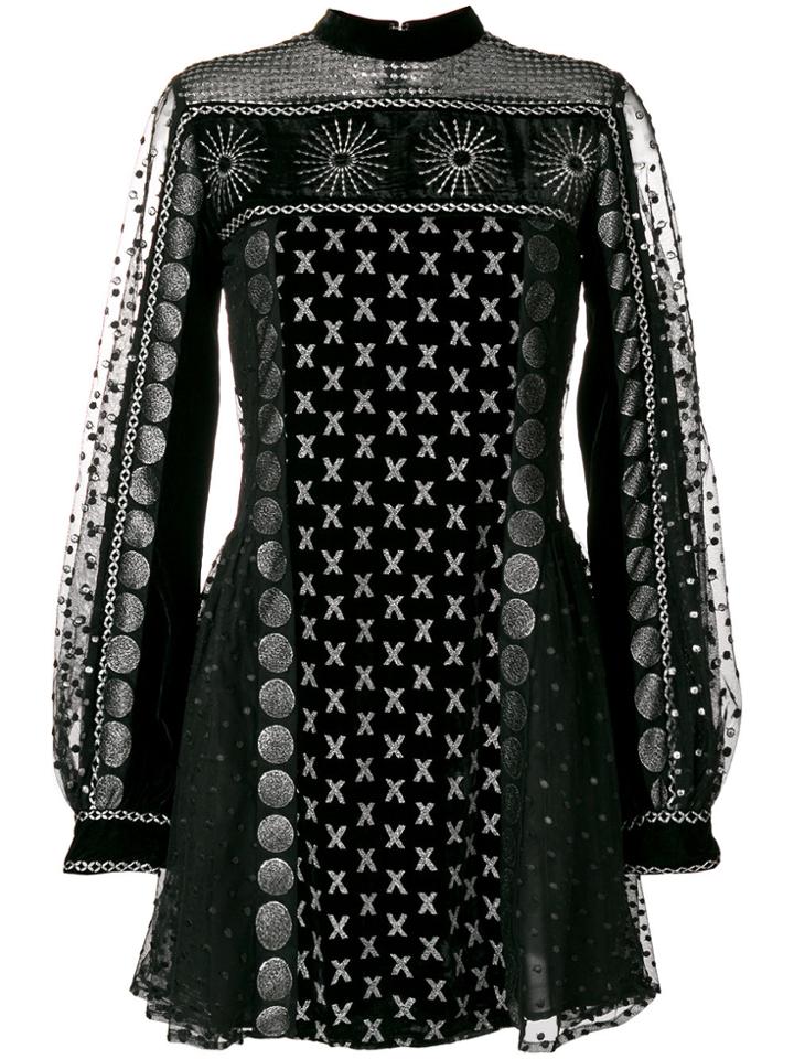 Dodo Bar Or Multi Print Dress - Black