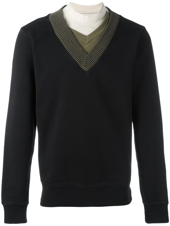 Maison Margiela Layered Neck Sweatshirt - Black
