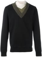 Maison Margiela Layered Neck Sweatshirt - Black