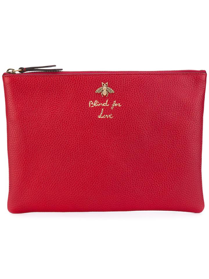 Gucci - Blind For Love Clutch - Women - Leather - One Size, Red, Leather