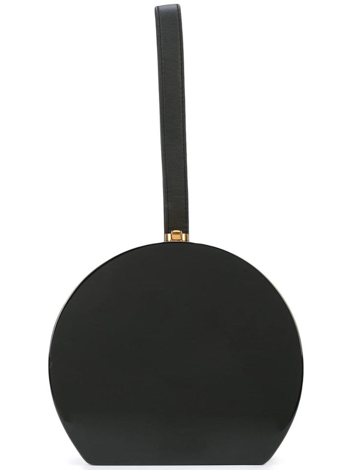 Rocio Round Shape Clutch Bag - Black