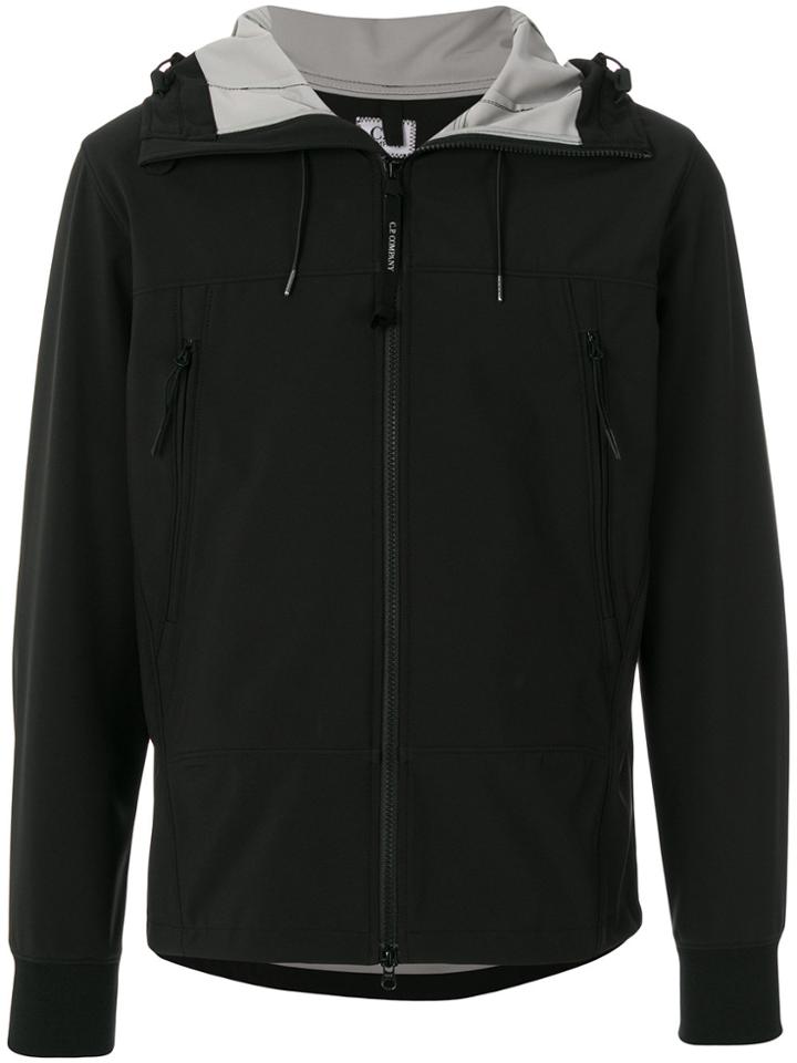 Cp Company Zip Front Jacket - Black