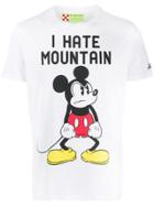 Mc2 Saint Barth Mickey Mouse Slogan Print T-shirt - White