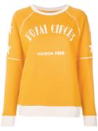 Maison Père Logo Patch Sweater - Yellow & Orange