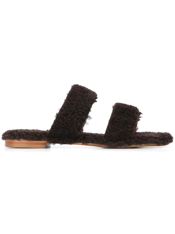 Avec Modération 'vail' Slider Sandals - Brown