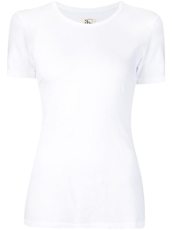 321 Fitted T-shirt, Women's, Size: Medium, White, Cotton