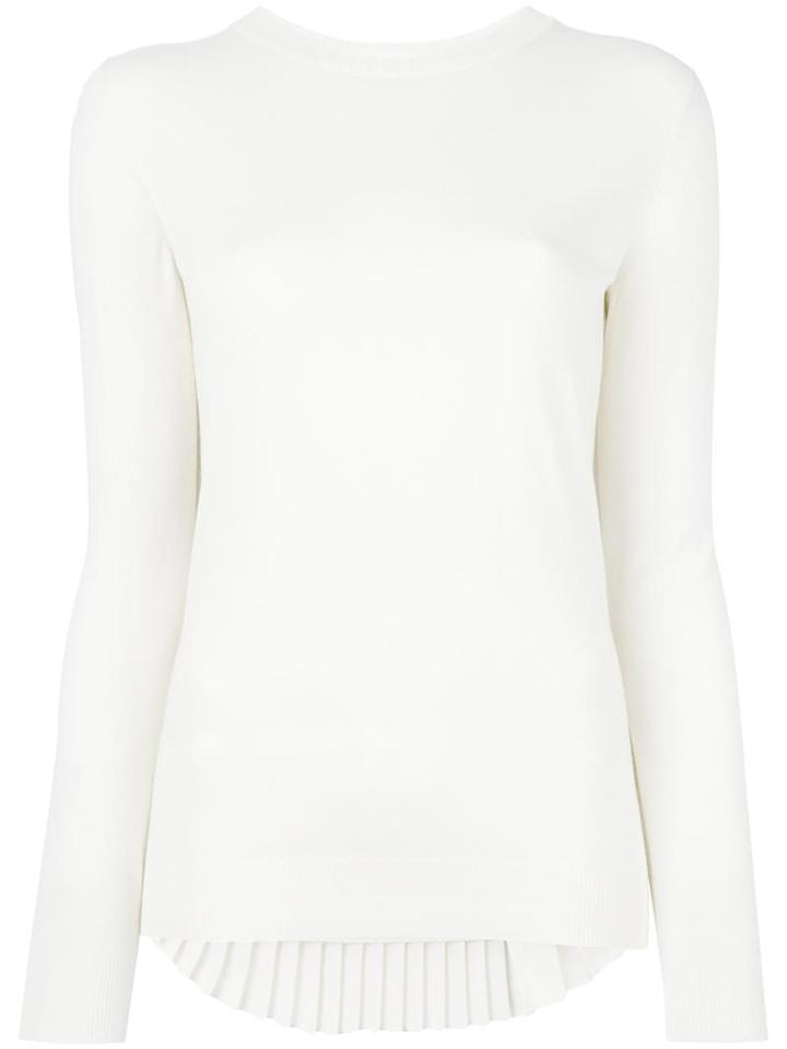 Mm6 Maison Margiela Pleated Back Jumper, Women's, Size: Medium, White, Viscose