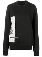 Rick Owens Drkshdw Contrast Print Sweatshirt - Black