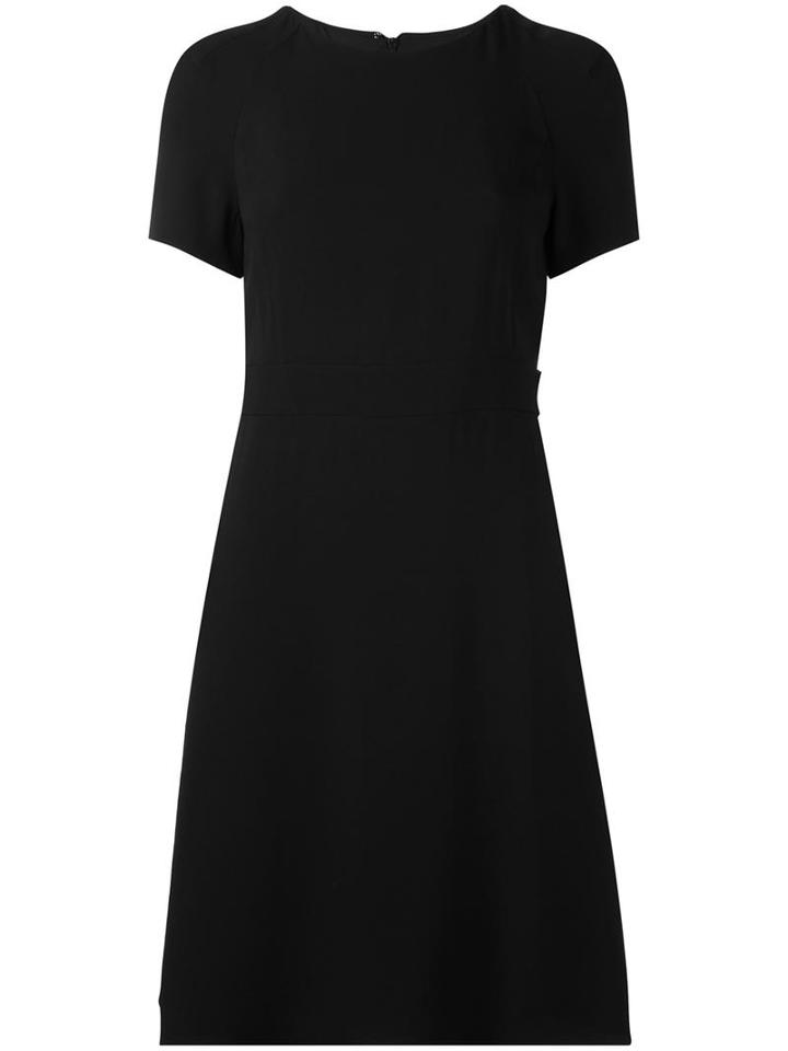 Emporio Armani Shortsleeved Dress, Women's, Size: 42, Black, Polyester/acetate/viscose