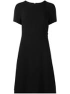 Emporio Armani Shortsleeved Dress, Women's, Size: 42, Black, Polyester/acetate/viscose