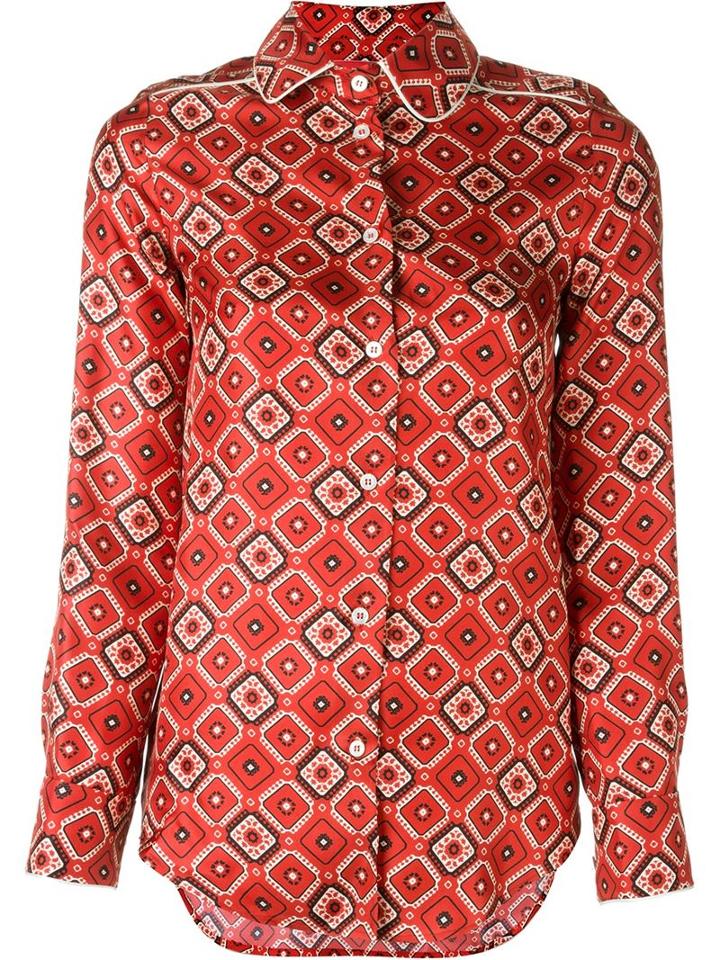 For Restless Sleepers Geometric Print Shirt