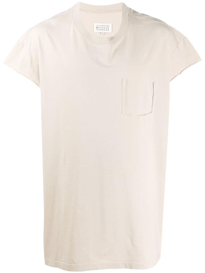 Maison Margiela Chest Pocket Outline T-shirt - Neutrals