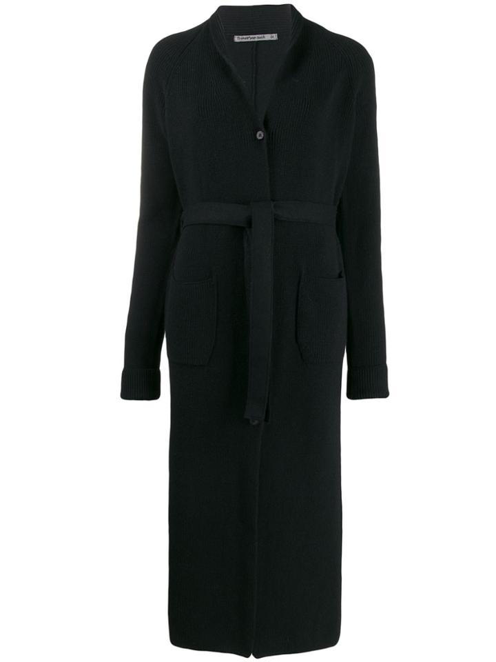 Transit Belted Cardi Coat - Black