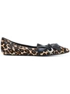 Marc Jacobs Printed Ballerina Flats - Brown
