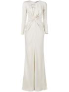 Alexander Mcqueen Long Knot Evening Dress