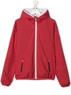 Save The Duck Kids Teen Hooded Shell Jacket - Red