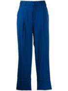 Pt01 Drop-crotch Slouchy Trousers - Blue