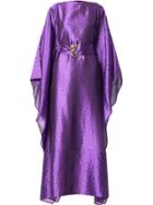 Taller Marmo Printed Kaftan Dress - Purple