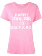 Slogan Print T-shirt - Women - Cotton - Xs, Pink/purple, Cotton, Natasha Zinko